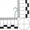 Haczyki półpełne 2,5x29mm cynkowane półoczka wkręcane 26szt.