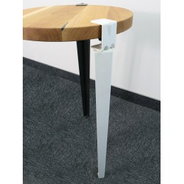 Noga do stołu stalowa biała 76cm mod. G76 montaż bez wiercenia