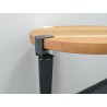 Noga do stołu stalowa grafitowa 76cm mod. G76 montaż bez wiercenia