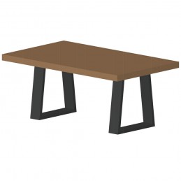 Noga podstawa stolika trapez wys. 38cm szara