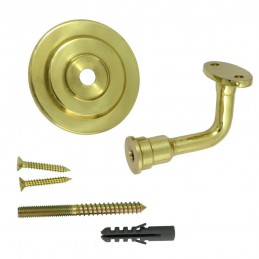 Wspornik poręczy mosiądz polerowany mod.22