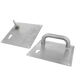 Klamka na wkładkę szyld 180x180mm INOX AMIG mod. 3CB70