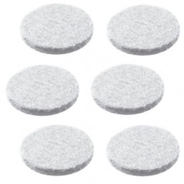 Podkładki filcowe okrągłe 30mm białe 6szt. mod.80 przyklejane DIS