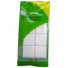 Podkładki filcowe kwadratowe 30x30mm białe 6szt. mod.80 przyklejane