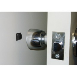 Odbojnik przyklejany Stoper meblowy 20x20mm czarny 12szt. DIS mod.413