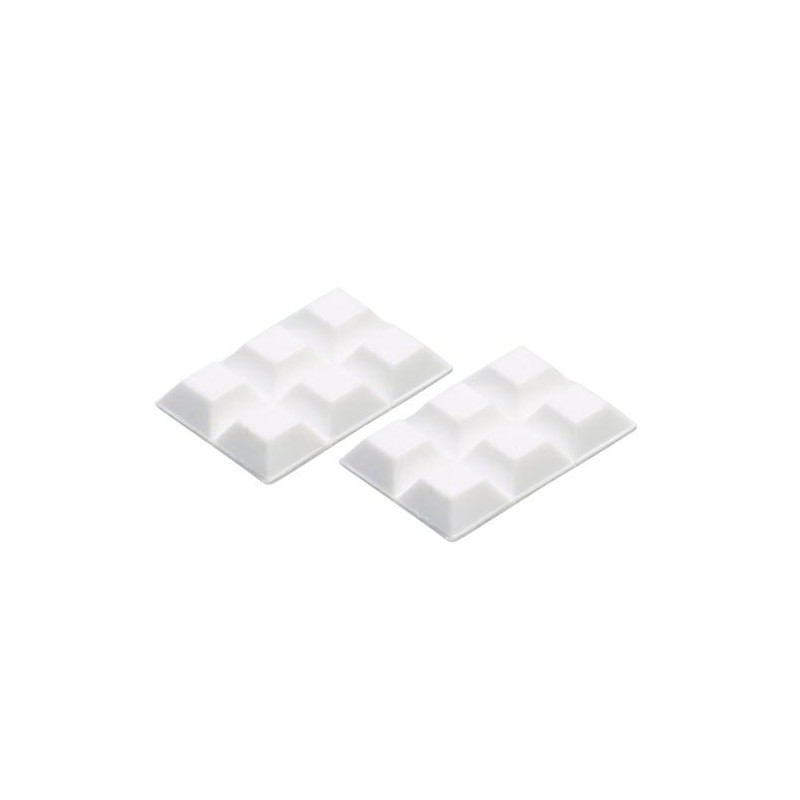 Odbojnik przyklejany Stoper meblowy 20x20x8mm biały12szt. mod.413 DIS