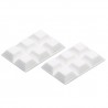 Odbojnik przyklejany Stoper meblowy 20x20x8mm biały12szt. mod.413 DIS