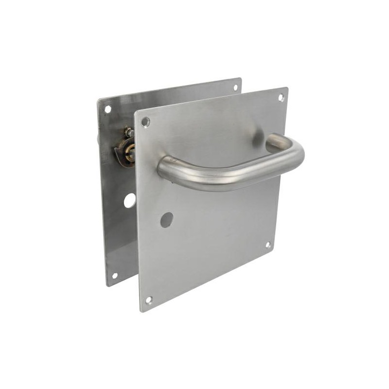 Klamka do WC 47mm na szyldzie 180x180mm INOX mod. 3CW47