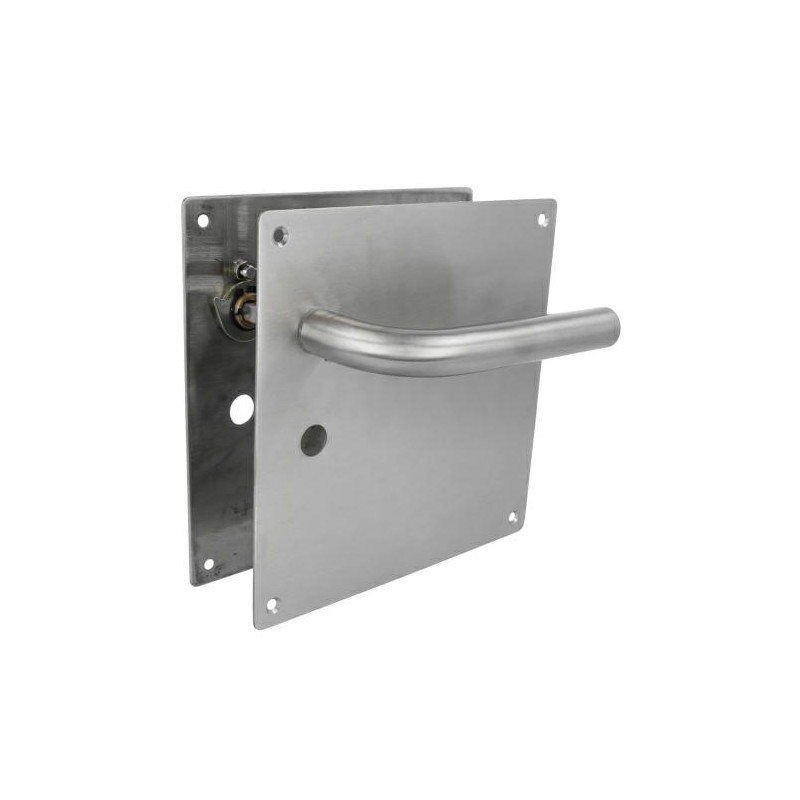 Klamka do WC 47mm na szyldzie 180x180mm INOX mod. 4CW47