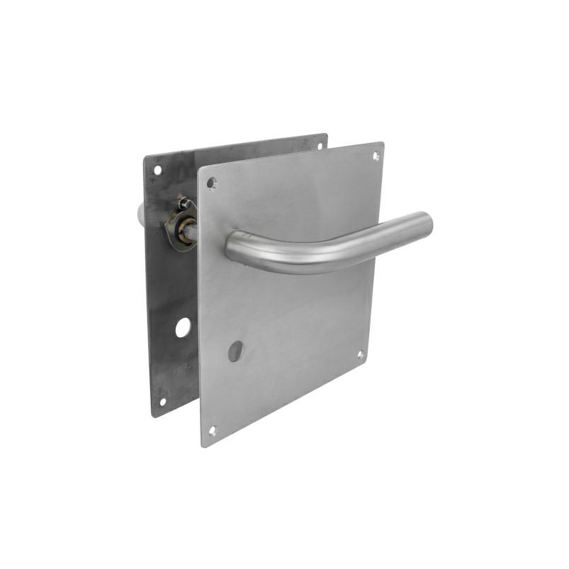 Klamka do WC 70mm na szyldzie 180x180mm INOX mod.4CW70