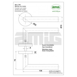 Klamka AMIG 7RX INOX
