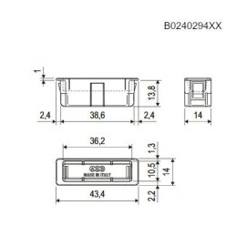 Wkład zaczepu EASY-FIX 14mm z magnesem regulowany beż