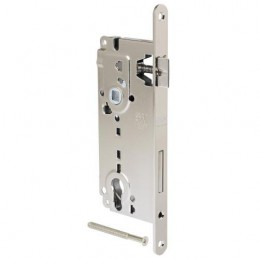 Zamek na wkładkę z dźwignią 90/50 niklowany F22 t.8 PATENT Grande
