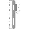 Zaczep z najazdem 193x22mm płetwa 10mm brązowy do zamków PATENT