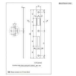 Zaczep PATENT F22/238 okr. końc chr. mat