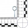 Haczyki oczkowe wkręcane 3x35mm oczko 9mm cynkowane 21szt.| AGAS