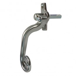 Klamka okienna Monkey Tail z blokadą Prawa grafit