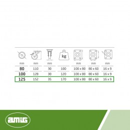 Kółko 2540-100x30 obr. płytka ham. czerw