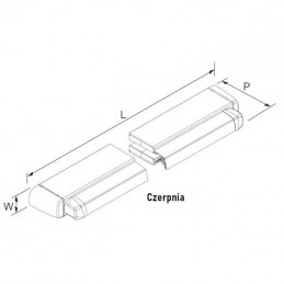 Czerpnia akustyczna 523mm biała 5000EA  przykręcana mod. HF SA