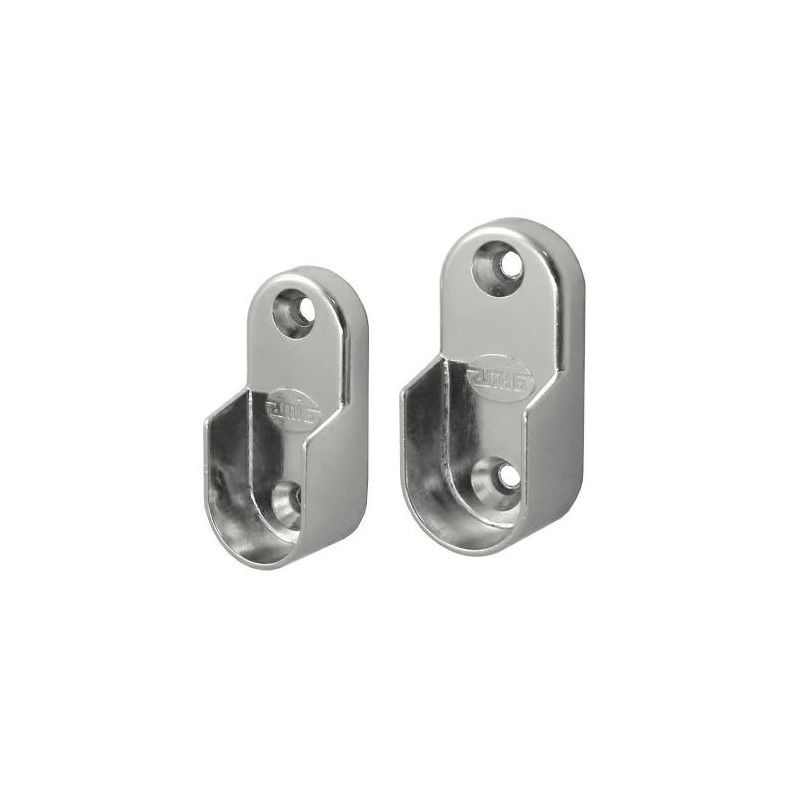 Wspornik drążka ubraniowego 30x15mm niklowany 2szt mod.7