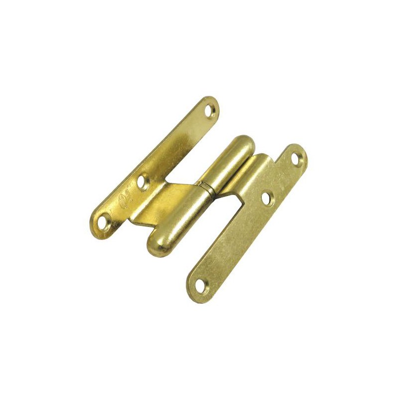 Zawias do drzwi 95x52mm stal mosiądzowany łamany rozłączny PRAWY (pl) mod. 2
