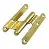 Zawias do drzwi 95x52mm stal mosiądzowany łamany rozłączny PRAWY (pl) mod. 2