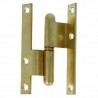 Zawias do drzwi 80x41mm stal mosiądzowany łamany rozłączny PRAWY (pl) mod. 1 EAN