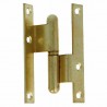 Zawias do drzwi 95x52mm stal mosiądzowany łamany rozłączny LEWY (pl) mod. 1