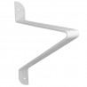 Wspornik półki stalowy biały 240x240mm mod. BELLUCCI