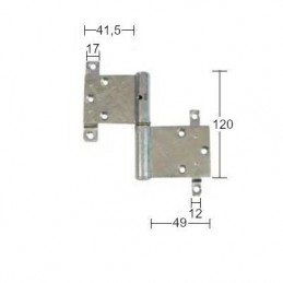 Zawias IPA 11198-120 stal.trzp.Le.szczot