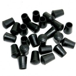 Nakładki meblowe do nóg 14mm gumowe czarne 25szt mod.656