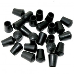 Nakładki meblowe do nóg 14mm gumowe czarne 25szt mod.656