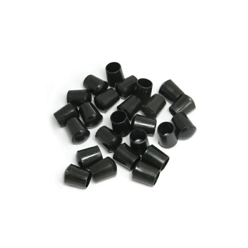 Nakładki meblowe do nóg 14mm plastikowe czarne 25szt mod.655