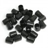 Nakładki meblowe do nóg 14mm plastikowe czarne 25szt mod.655