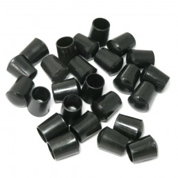 Nakładki meblowe do nóg 14mm plastikowe czarne 25szt mod.655