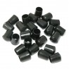 Nakładki meblowe do nóg 14mm plastikowe czarne 25szt mod.655