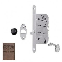 Zamek hakowy na klucz 70/50 czoło 16x168mm brąz SCIVOLA-T