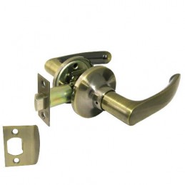 Klamka z zamkiem pokojowa złoto antyczne mod. 731