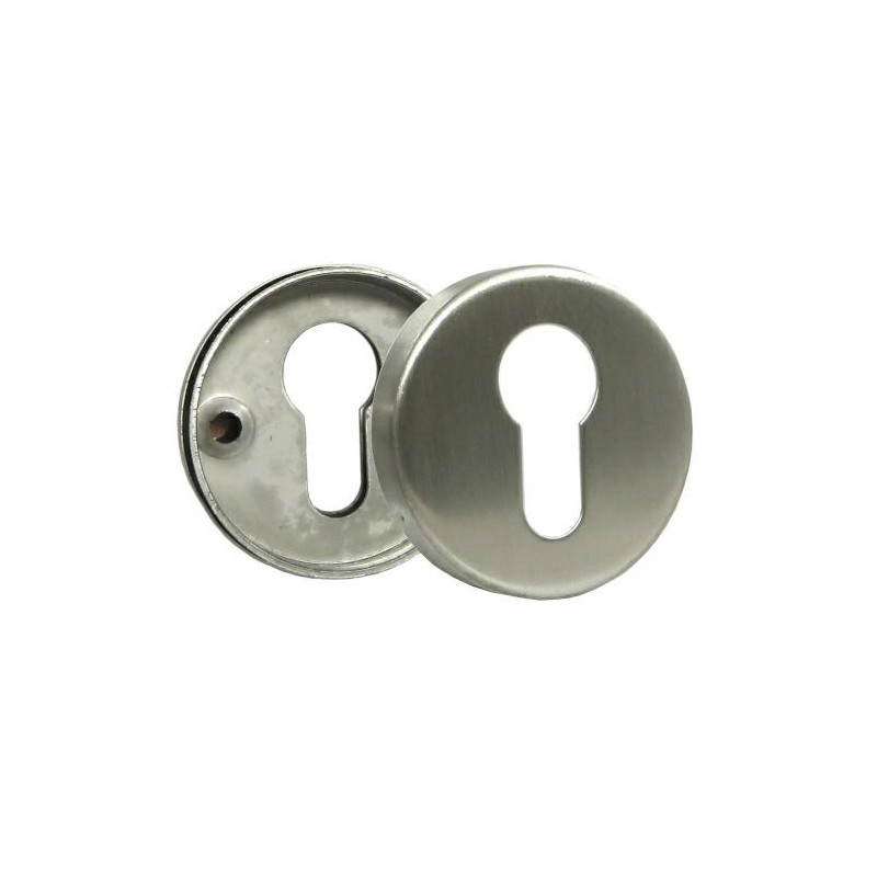 Szyld na wkładkę okrągły 53mm INOX mod.3D DIS