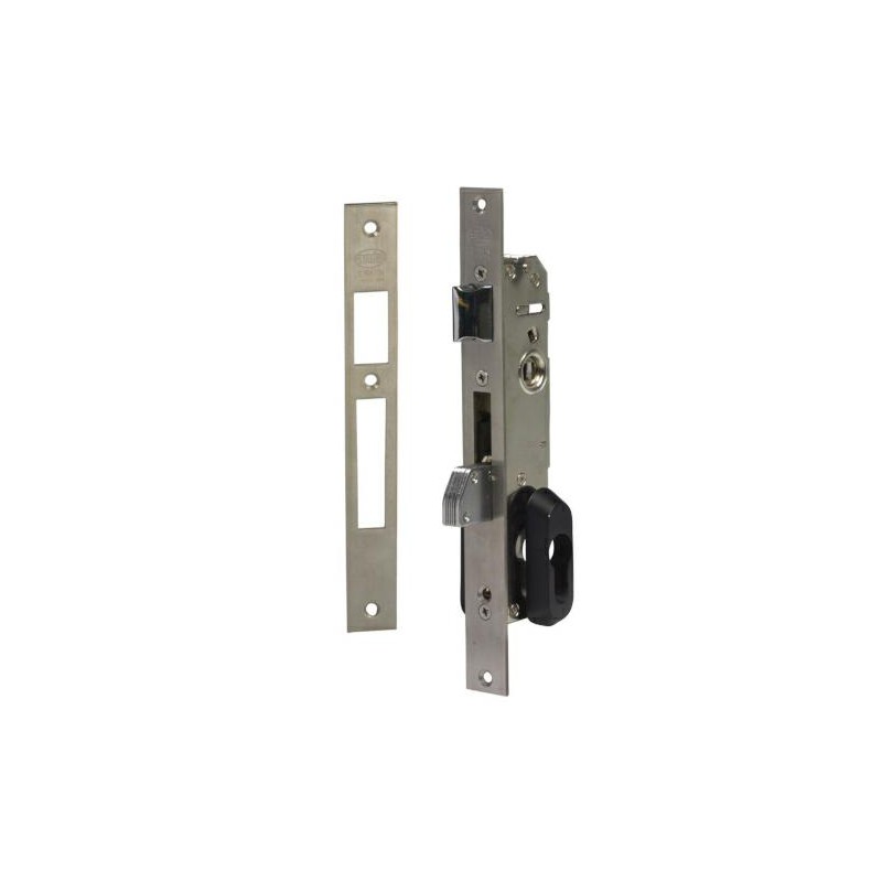 Zamek do drzwi metalowych na wkładkę 85/20 inox mod. 740