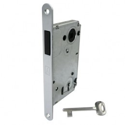 Zamek magnetyczny na klucz 90/50 chrom satyna Bonaiti Twin