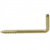 Hak prosty 3,7x50mm haczyk wkręcany mosiądzowany 10szt.