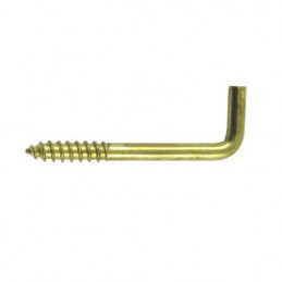 Hak prosty 4x51mm haczyk wkręcany mosiądzowany 7 szt.