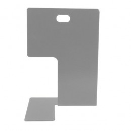 Podpórka do książek stalowa srebrna 195x140mm FERMALIBRO