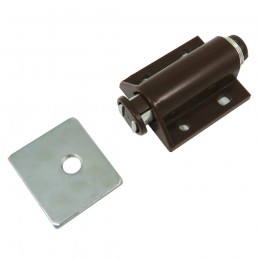 Zatrzask meblowy magnetyczny TIP-ON pojedynczy brązowy do szafek mod. 110