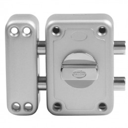 Zamek zasuwa nawierzchniowa bolcowa 96x66 srebrny mod. 82