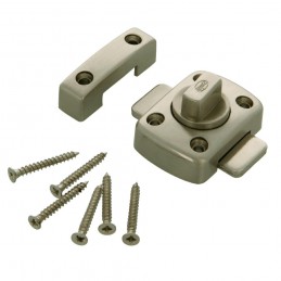 Zasuwka 30x42mm nikiel szczotkowany zamek nawierzchniowy mod. 388 DIS