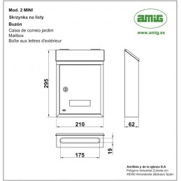 Skrzynka na listy 2 MINI biała