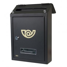 Skrzynka na listy 295x210x62mm mod.2 MINI czarna matowa