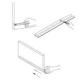 Uszczelniacz drzwiowy piankowy 1m brązowy mod.8 przeciw przeciągom